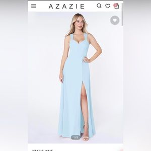 Azazie Jane- sky blue size 2